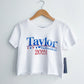 Girls Taylor for President Cropped Tee