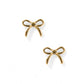 Sadie Bow Gold Screwback Stud Earrings - YellowBrickRoad