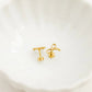 Sadie Bow Gold Screwback Stud Earrings - YellowBrickRoad