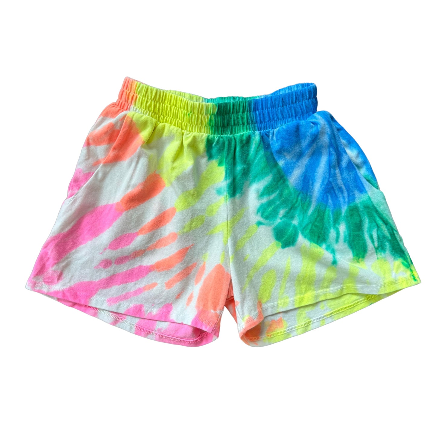 Shorts de juego con teñido anudado para niñas