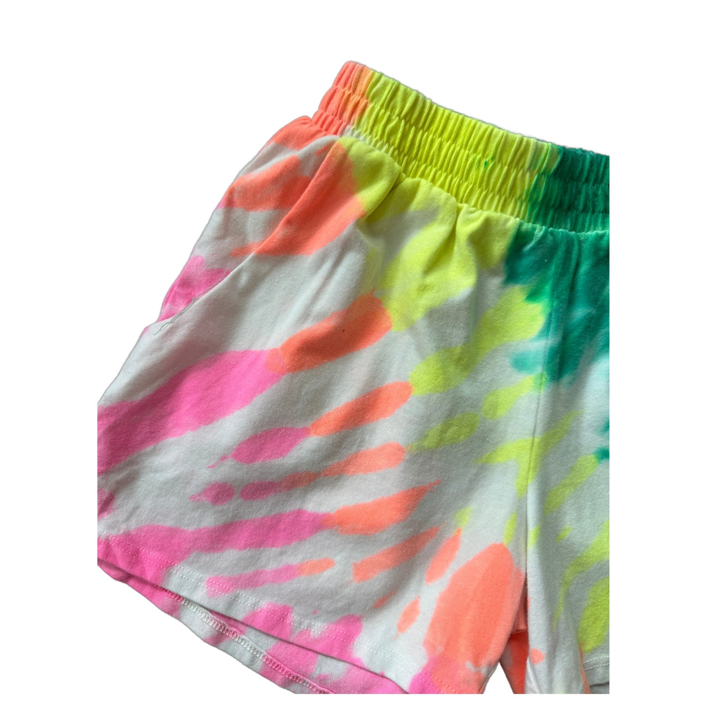 Shorts de juego con teñido anudado para niñas