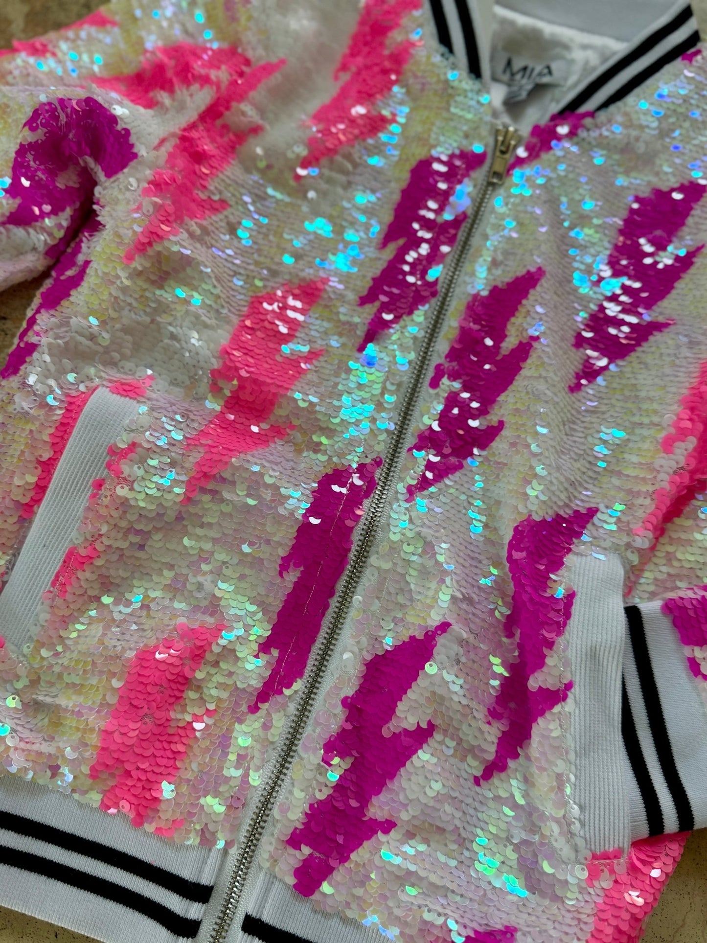 Tween Girls Sequin Lightning Bolt Jacket - YellowBrickRoad