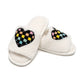 Women's Checkered Heart Slippers - YellowBrickRoad